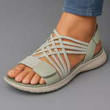 Alicia – kerged sandaalid elastsete ristuvate rihmadega