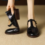 Janethe – brogue-detailidega T-rihmaga kingad madala kontsaga