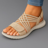 Alicia – kerged sandaalid elastsete ristuvate rihmadega