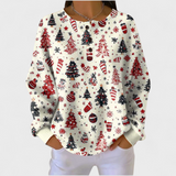 Egle – naiste heleda jõulumustriga pullover