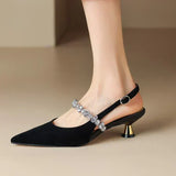 Annabel – kristallrihmaga slingback-kingad terava ninaga