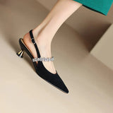 Annabel – kristallrihmaga slingback-kingad terava ninaga