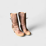 Rihana - pandlarihmadega vintage-stiilis poolsaapad