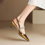 Annabel – kristallrihmaga slingback-kingad terava ninaga